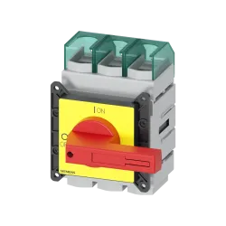 Siemens 3LD2405-0TK13, Sentron 3LD, 250 Amper, 132 kW, 3 Kutuplu, Emniyet Şalteri, Kırmızı-Sarı