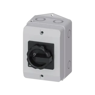Siemens 3LD2565-0TB51, Sentron 3LD, 63 Amper, 22 kW, 3 Kutuplu, Kutulu Ana Şalter, Siyah