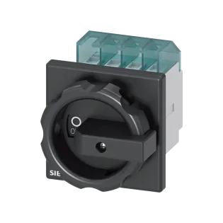 Siemens 3LD2704-0TK51, Sentron 3LD, 100 Amper, 37 kW, 3 Kutuplu, Ana Şalter, Siyah