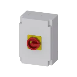 Siemens 3LD2866-0TB53, Sentron 3LD, 125 Amper, 45 kW, 3 Kutuplu, Kutulu Emniyet Şalteri, Kırmızı-Sarı