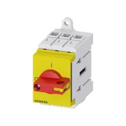 Siemens 3LD3330-0TK13, Sentron 3LD, 40 Amper, 15 kW, 3 Kutuplu, Emniyet Şalteri, Kırmızı-Sarı