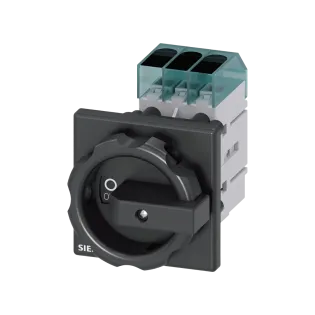 Siemens 3LD3454-0TK51, Sentron 3LD, 63 Amper, 22 kW, 3 Kutuplu, Ana Şalter, Siyah