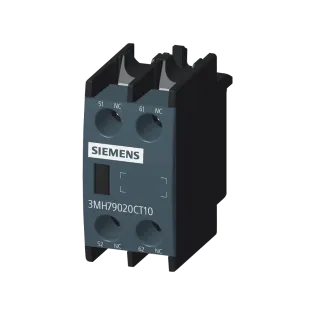 Siemens 3MH7902-0CT10, SinoPlus 3MT7, Kontaktörler İçin Yardımcı Kontak Blok, 2NK, Boy 0-4