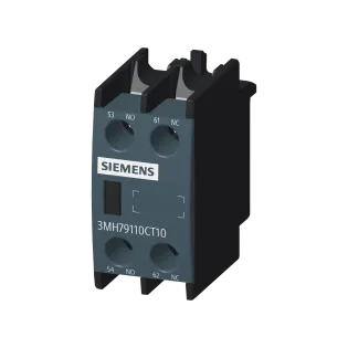 Siemens 3MH7911-0CT10, SinoPlus 3MT7, Kontaktörler İçin Yardımcı Kontak Blok, 1NA+1NK, Boy 0-4
