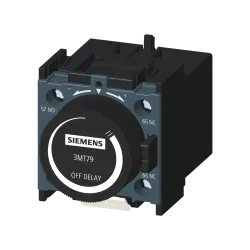 Siemens 3MT7900-0PF10, SinoPlus 3MT7, Kontaktörler İçin Düşmede Gecikmeli Pnömatik Zaman Rölesi, 0.1-3sn, 1NA+1NK, Boy 0-4