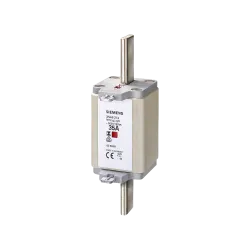 Siemens 3NA6244, Sentron Steatit, 250 Amper, Çift Göstergeli, Bıçaklı Sigorta, gG Tipi, 500 Volt AC, NH2