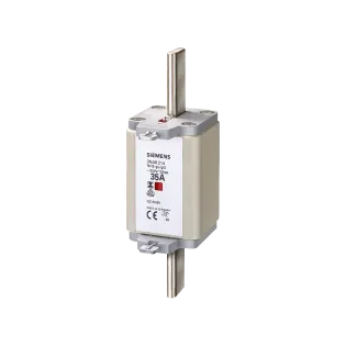 Siemens 3NA6250, Sentron Steatit, 300 Amper, Çift Göstergeli, Bıçaklı Sigorta, gG Tipi, 500 Volt AC, NH2