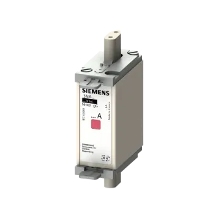 Siemens 3NA6804, Sentron Steatit, 4 Amper, Çift Göstergeli, Bıçaklı Sigorta, gG Tipi, 500 Volt AC, NH000