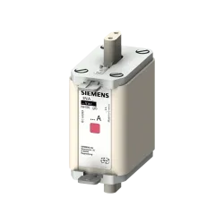 Siemens 3NA6832, Sentron Steatit, 125 Amper, Çift Göstergeli, Bıçaklı Sigorta, gG Tipi, 500 Volt AC, NH00