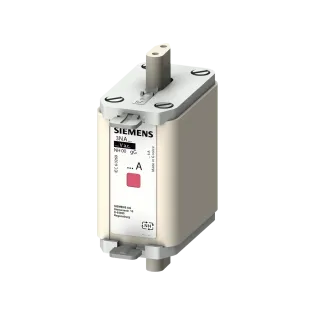 Siemens 3NA6832, Sentron Steatit, 125 Amper, Çift Göstergeli, Bıçaklı Sigorta, gG Tipi, 500 Volt AC, NH00
