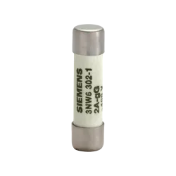 Siemens 3NW6302-1, Sentron 3NW, 2 Amper, Kartuş Sigorta, 8x32mm, gG Tip, 400 Volt AC, 20 kA
