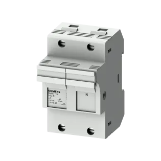Siemens 3NW7151, Sentron 3NW, 50 Amper, 1 Kutup+Nötr, Kartuş Sigorta Yuvası, 14x51mm Sigortalar için