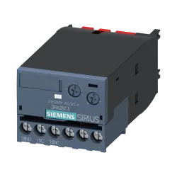 Siemens 3RA2813-1AW10, Sirius 3RT, Çekmede Gecikmeli Elektronik Zaman Rölesi, 0.05-100 sn, 24-240 Volt AC/DC, 1K/A, S00-S2