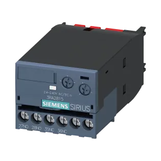 Siemens 3RA2815-1FW10, Sirius 3RT, Düşmede Gecikmeli Elektronik Zaman Rölesi, 0.05-100 sn, 24-240 Volt AC/DC, 1NA+1NK, S00-S3