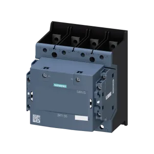 Siemens 3RT1355-6AP36, Sirius 3RT1, 200 Amper, 4 Kutuplu, Kontaktör, 100-250 Volt AC/DC, 2NA+2NK, S6