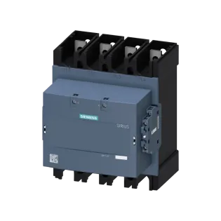 Siemens 3RT1374-6AP36, Sirius 3RT1, 500 Amper, 4 Kutuplu, Kontaktör, 100-250 Volt AC/DC, 2NA+2NK, S12