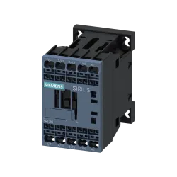 Siemens 3RT2016-2AP02, Sirius 3RT2, 9 Amper, 4 kW, 3 Kutuplu, Mini Kontaktör, Yaylı Bağlantı, 230 Volt AC, 1NK, S00