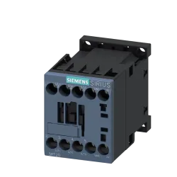Siemens 3RT2017-1AB01, Sirius 3RT2, 12 Amper, 5.5 kW, 3 Kutuplu, Mini Kontaktör, 24 Volt AC, 1NA, S00