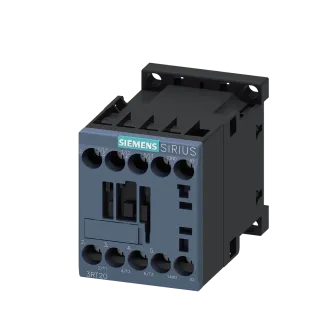 Siemens 3RT2017-1AB01, Sirius 3RT2, 12 Amper, 5.5 kW, 3 Kutuplu, Mini Kontaktör, 24 Volt AC, 1NA, S00