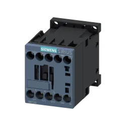 Siemens 3RT2017-1AP01, Sirius 3RT2, 12 Amper, 5.5 kW, 3 Kutuplu, Mini Kontaktör, 230 Volt AC, 1NA, S00