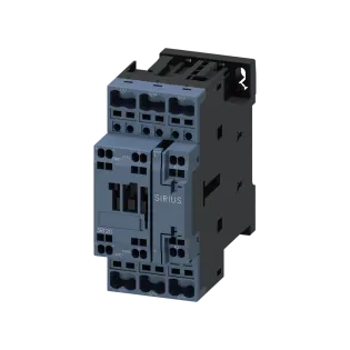 Siemens 3RT2026-2AP00, Sirius 3RT2, 25 Amper, 11 kW, 3 Kutuplu, Kontaktör, Yaylı Bağlantı, 230 Volt AC, 1NA+1NK, S0