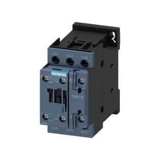 Siemens 3RT2028-1AB00, Sirius 3RT2, 38 Amper, 18.5 kW, 3 Kutuplu, Kontaktör, 24 Volt AC, 1NA+1NK, S0