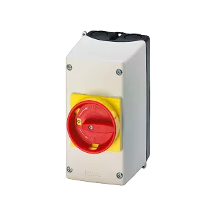 Siemens 3RV1923-1GA00, Sirius 3RV, Motor Koruma Şalterleri için Muhafaza Kutusu, 72mm, IP55, Sarı-Kırmızı
