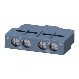 Siemens 3RV2901-1E, Sirius 3RV, Motor Koruma Şalterleri için Yardımcı Kontak Blok, 1NA+1NK