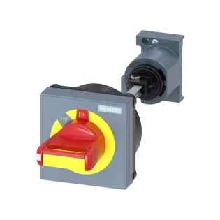 Siemens 3RV2926-1C, Sirius 3RV, Motor Koruma Şalterleri için Uzatmalı Döner Kurma, Kırmızı-Sarı, S00-S3