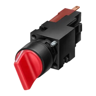 Siemens 3SB2210-2DB01, Sirius Command 3SB2, Plastik, Siyah, Mandal Buton, 1-0-2 Konumlu, 2NA, 16mm