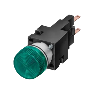 Siemens 3SB2224-6BE06, Sirius Command 3SB2, Plastik, Yeşil, Sinyal Lambası, 24 Volt AC/DC 16mm