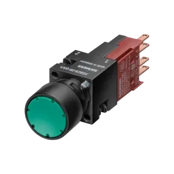 Siemens 3SB2226-0AE01, Sirius Command 3SB2, Plastik, Yeşil, Işıklı Yaylı Buton, 24 Volt AC/DC, 1NA, 16mm