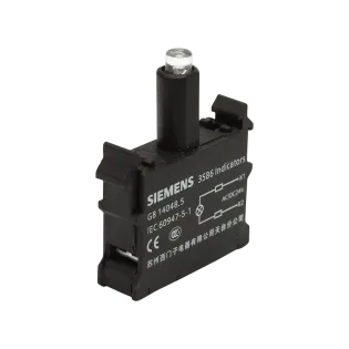 Siemens 3SB6405-1BA50-1AA0, Sirius Command 3SB6, Butonlar ve Sinyal Lambaları İçin LED Bloğu, Mavi, 110 Volt AC/DC