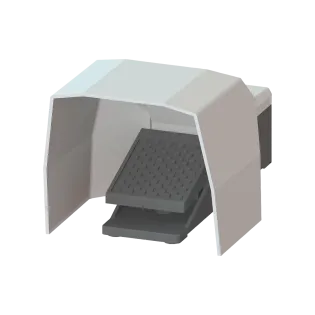 Siemens 3SE2902-0AA20, Sirius 3SE2, Tekli Ayak Pedalı, Metal Korumalı, 1NA+1NK