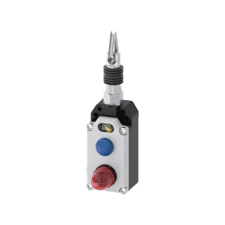 Siemens 3SE7150-1BD04, Sirius 3SE7, Metal, İpli Acil Stop Şalteri, 25 mt 24VDC LED'li, Sarı Kapaklı, Buton Resetli, 1NK+1NA