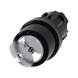 Siemens 3SU1000-4BF11-0AA0, Sirius ACT, Plastik, Siyah, Kilitli Mandal Buton Kafası, 0-1 Konumlu, 22mm
