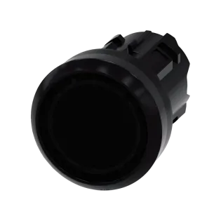 Siemens 3SU1001-0AB10-0AA0, Sirius ACT, Plastik, Siyah, Işıklandırılabilir Yaylı Buton Kafası, 22mm