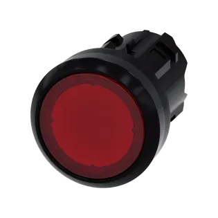 Siemens 3SU1001-0AB20-0AA0, Sirius ACT, Plastik, Kırmızı, Işıklandırılabilir Yaylı Buton Kafası, 22mm