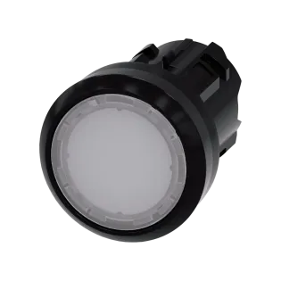 Siemens 3SU1001-0AB60-0AA0, Sirius ACT, Plastik, Beyaz, Işıklandırılabilir Yaylı Buton Kafası, 22mm