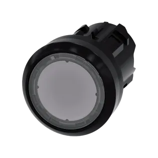Siemens 3SU1001-0AB70-0AA0, Sirius ACT, Plastik, Renksiz, Işıklandırılabilir Yaylı Buton Kafası, 22mm