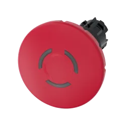 Siemens 3SU1001-1JB20-0AA0, Sirius ACT, Plastik, Kırmızı, 60mm Mantar Kafalı, Işıklı Çevir-Kur Acil Stop Buton Kafası, 22mm