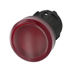 Siemens 3SU1001-6AA20-0AA0, Sirius ACT, Plastik, Kırmızı, Sinyal Lambası Kafası, 22mm