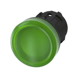 Siemens 3SU1001-6AA40-0AA0, Sirius ACT, Plastik, Yeşil, Sinyal Lambası Kafası, 22mm