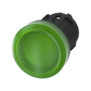Siemens 3SU1001-6AA40-0AA0, Sirius ACT, Plastik, Yeşil, Sinyal Lambası Kafası, 22mm
