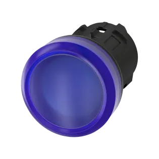 Siemens 3SU1001-6AA50-0AA0, Sirius ACT, Plastik, Mavi, Sinyal Lambası Kafası, 22mm