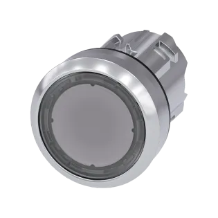 Siemens 3SU1050-0AB70-0AA0, Sirius ACT, Parlak Metal, Renksiz, Yaylı Buton Kafası, 22mm