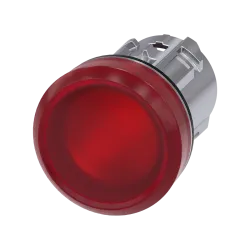 Siemens 3SU1051-6AA20-0AA0, Sirius ACT, Parlak Metal, Kırmızı, Sinyal Lambası Kafası, 22mm