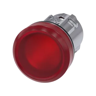 Siemens 3SU1051-6AA20-0AA0, Sirius ACT, Parlak Metal, Kırmızı, Sinyal Lambası Kafası, 22mm