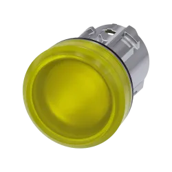 Siemens 3SU1051-6AA30-0AA0, Sirius ACT, Parlak Metal, Sarı, Sinyal Lambası Kafası, 22mm