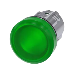 Siemens 3SU1051-6AA40-0AA0, Sirius ACT, Parlak Metal, Yeşil, Sinyal Lambası Kafası, 22mm